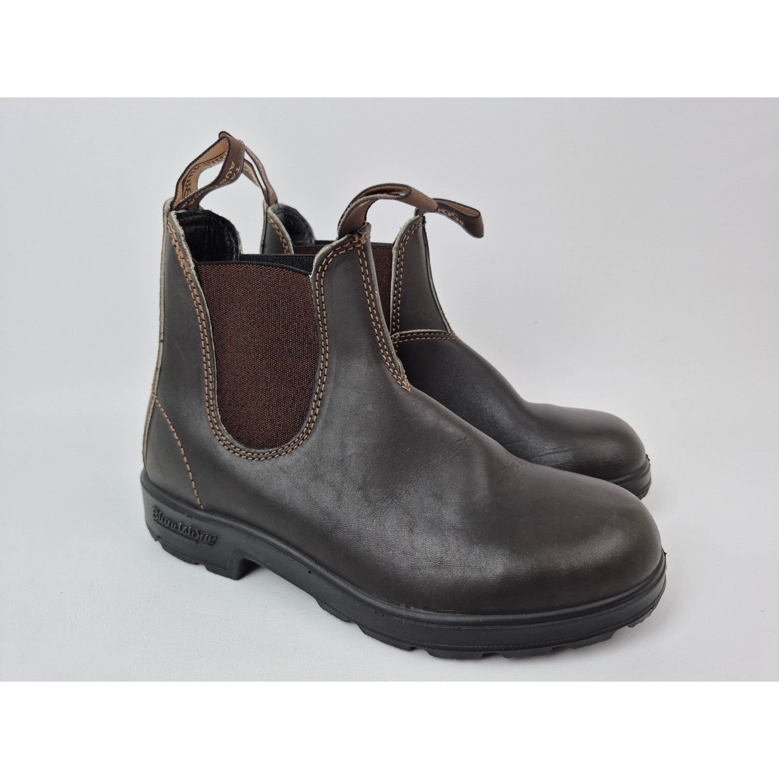 Blundstone Women's Original 500 Stout Brown Leather Chelsea Boots Size 4.5 Au